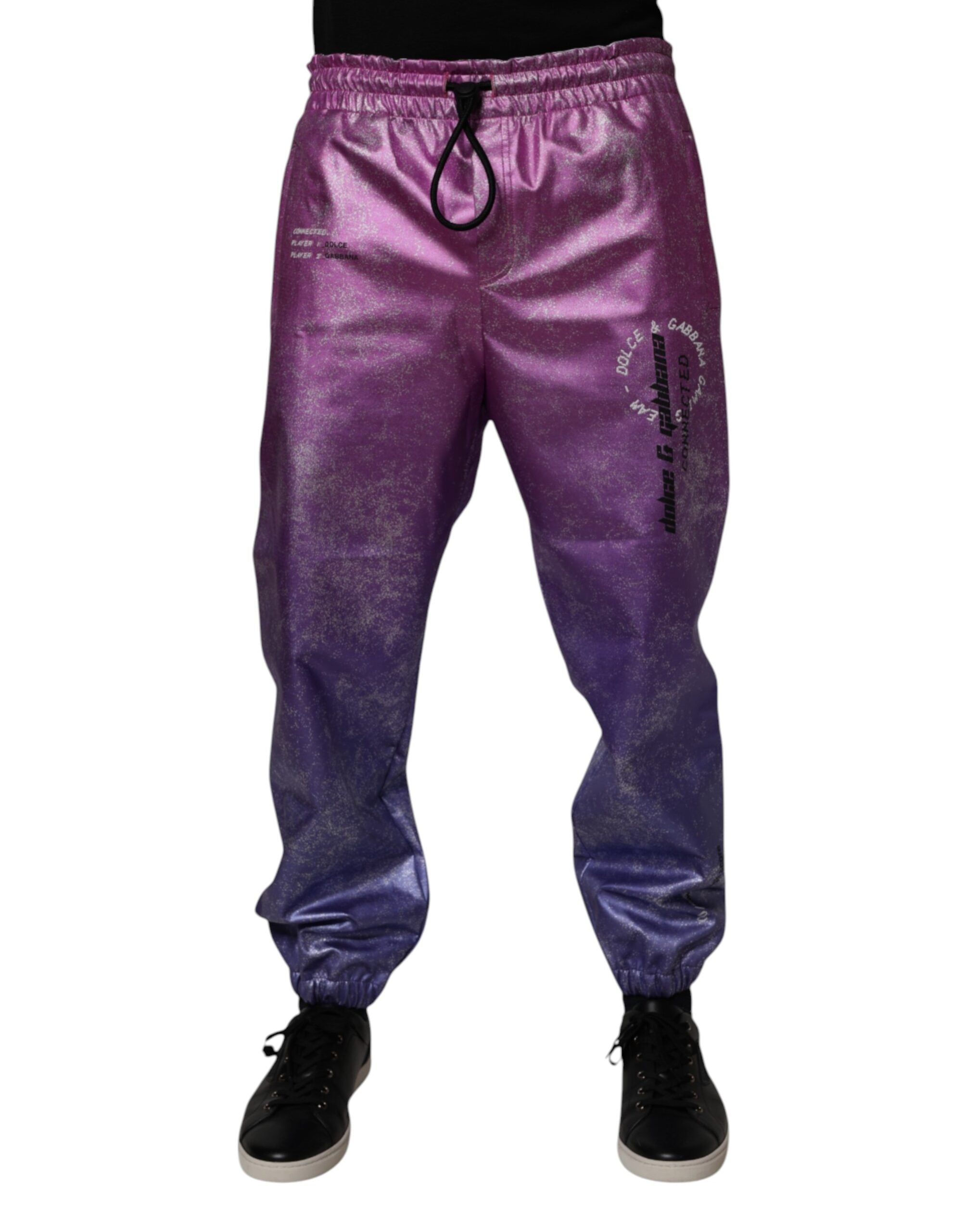 Pink Purple Two Tone Jogger Sweatpants Pants