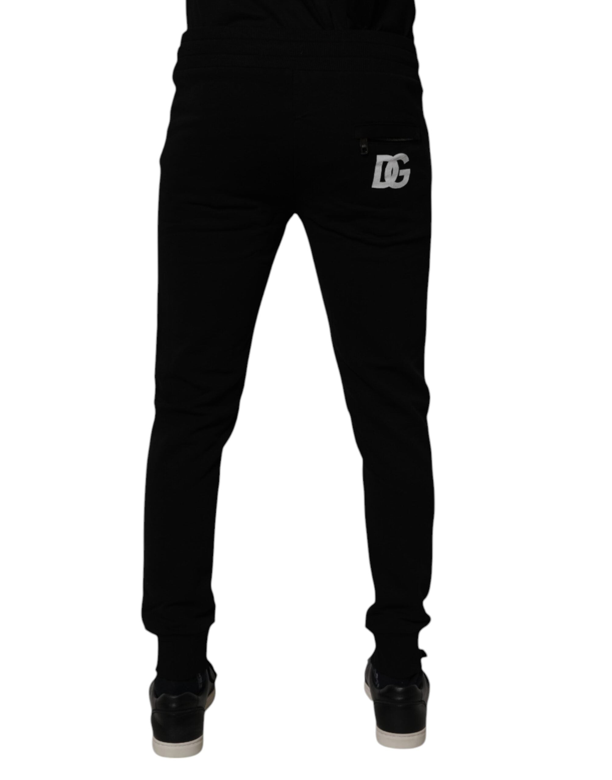 Black Cotton Jogger Sweatpants Pants