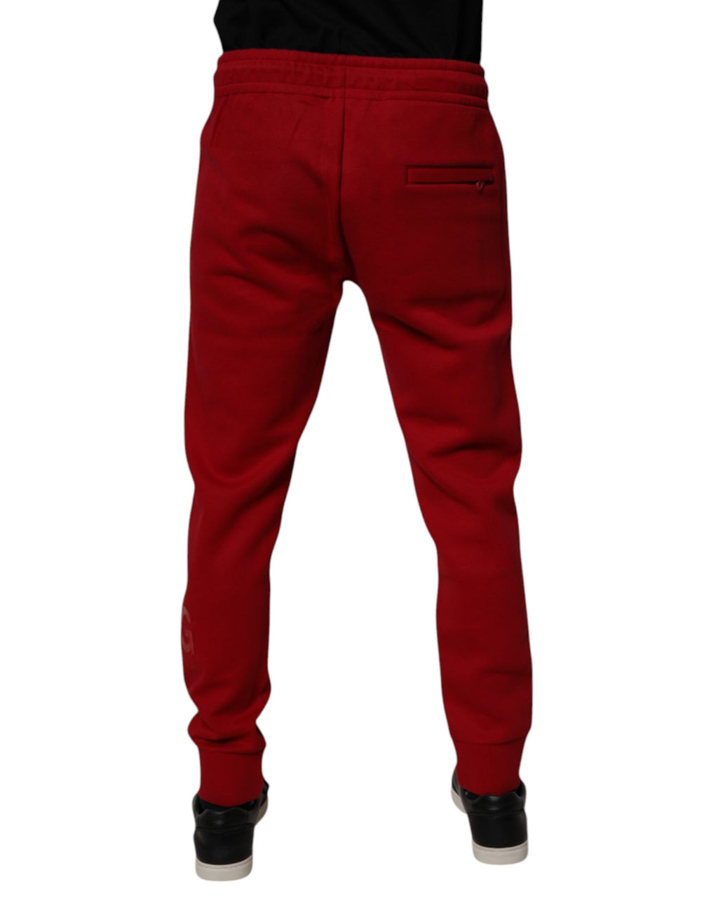 Red DG Logo Cotton Jogger Men Sweatpants Pants