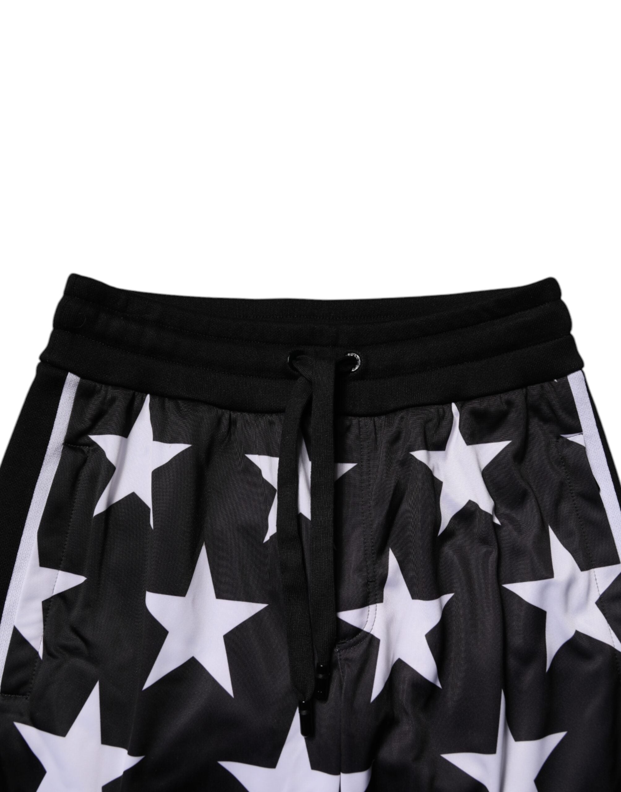 Black White Stars Jogger Men Sweatpants Pants