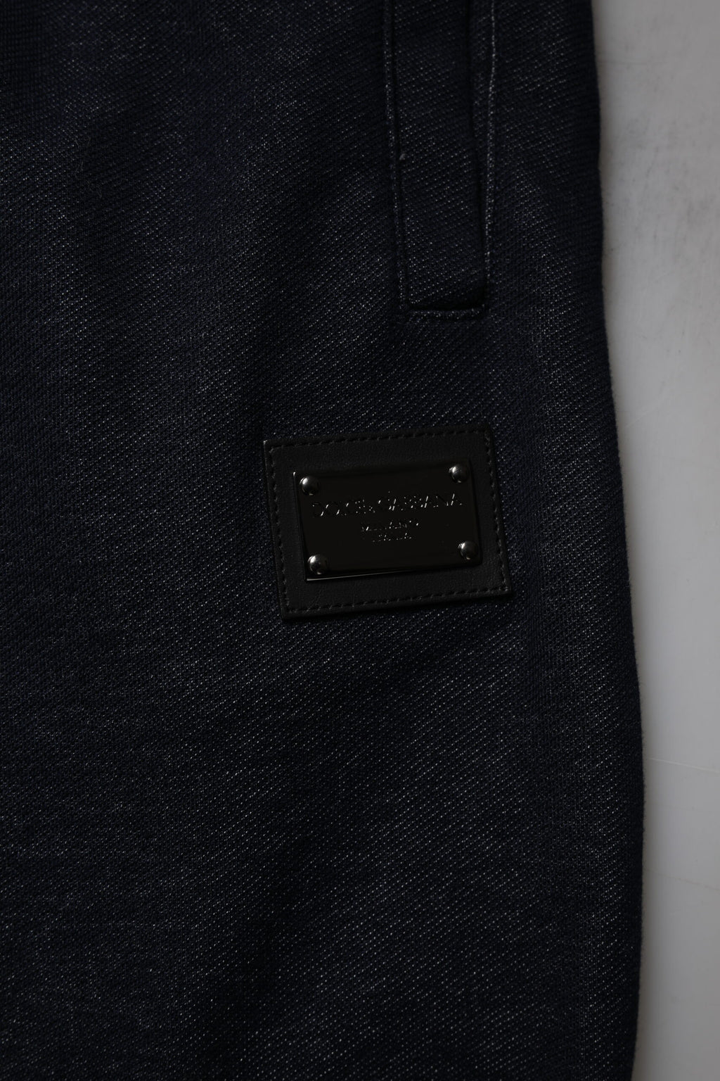 Black Jacquard Cotton Jogger Sweatpants Pants