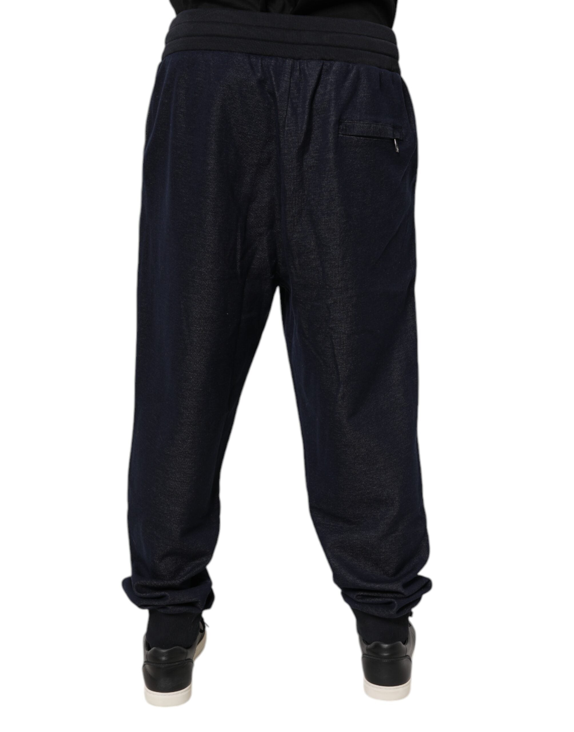 Black Jacquard Jogger Men Sweatpants Pants
