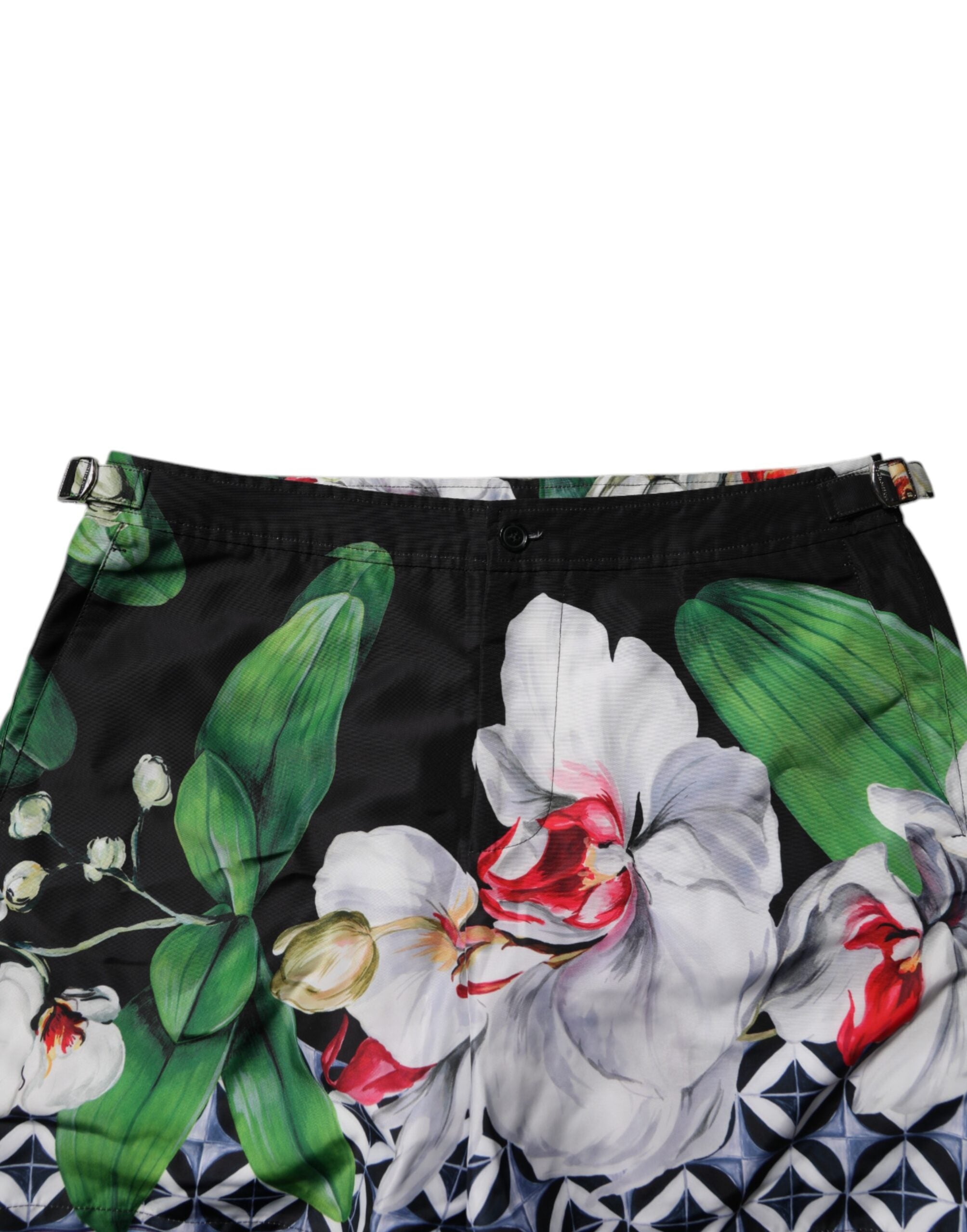 Multicolor Floral Polyester Men Bermuda Shorts