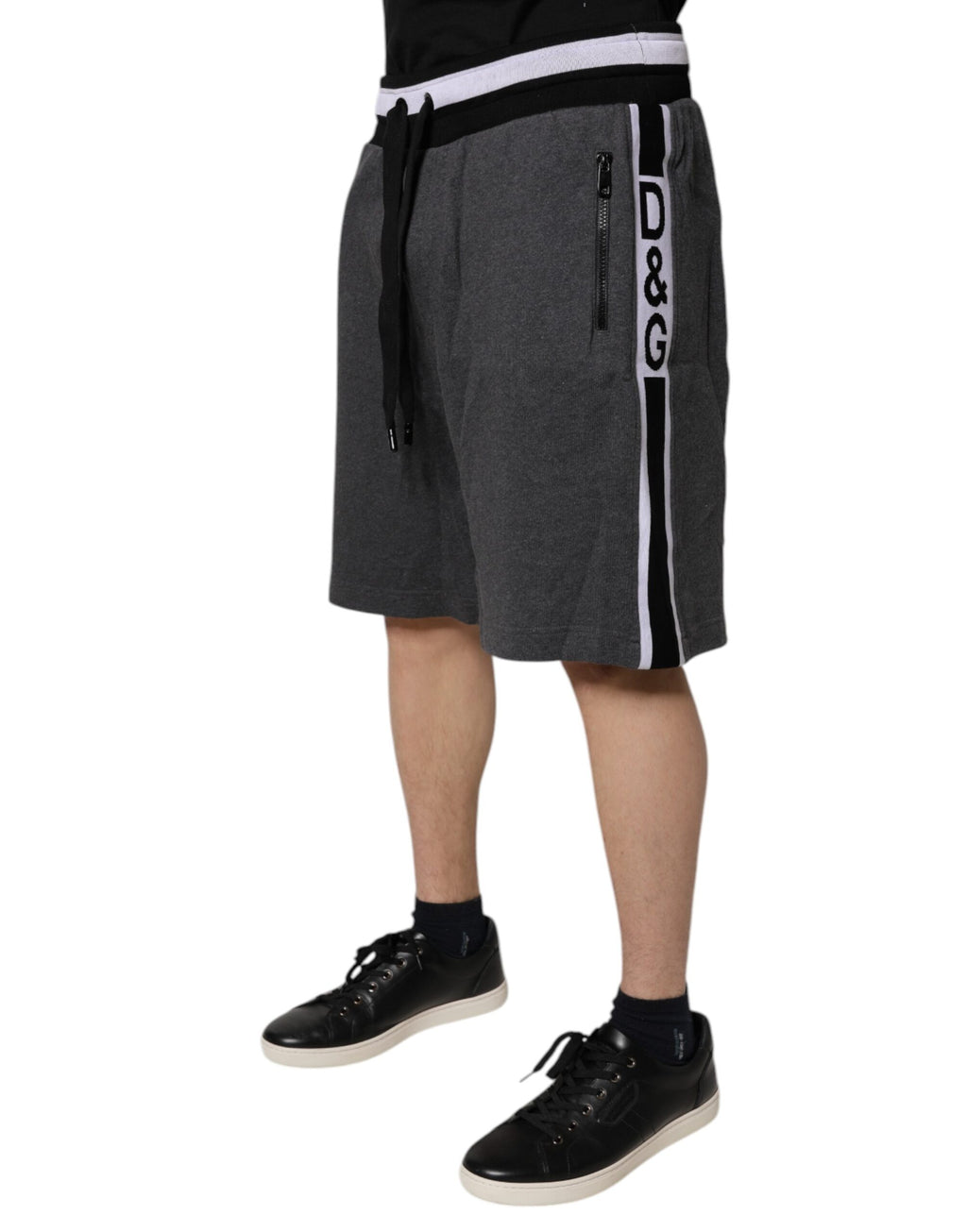 Dark Gray Cotton Bermuda Sweatshorts Shorts