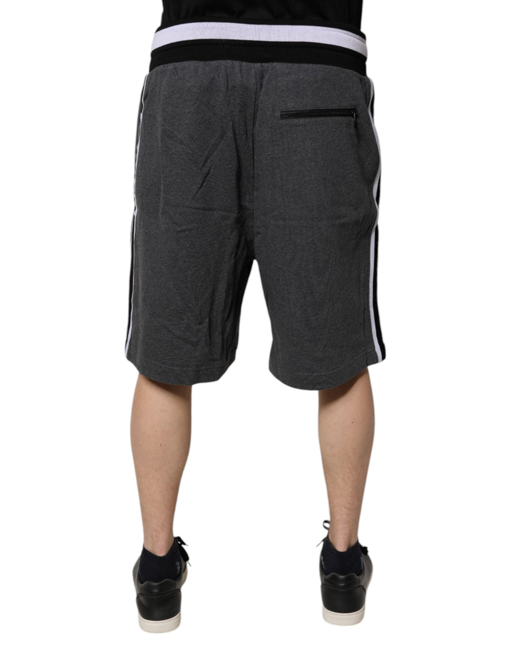 Dark Gray Cotton Bermuda Sweatshorts Shorts