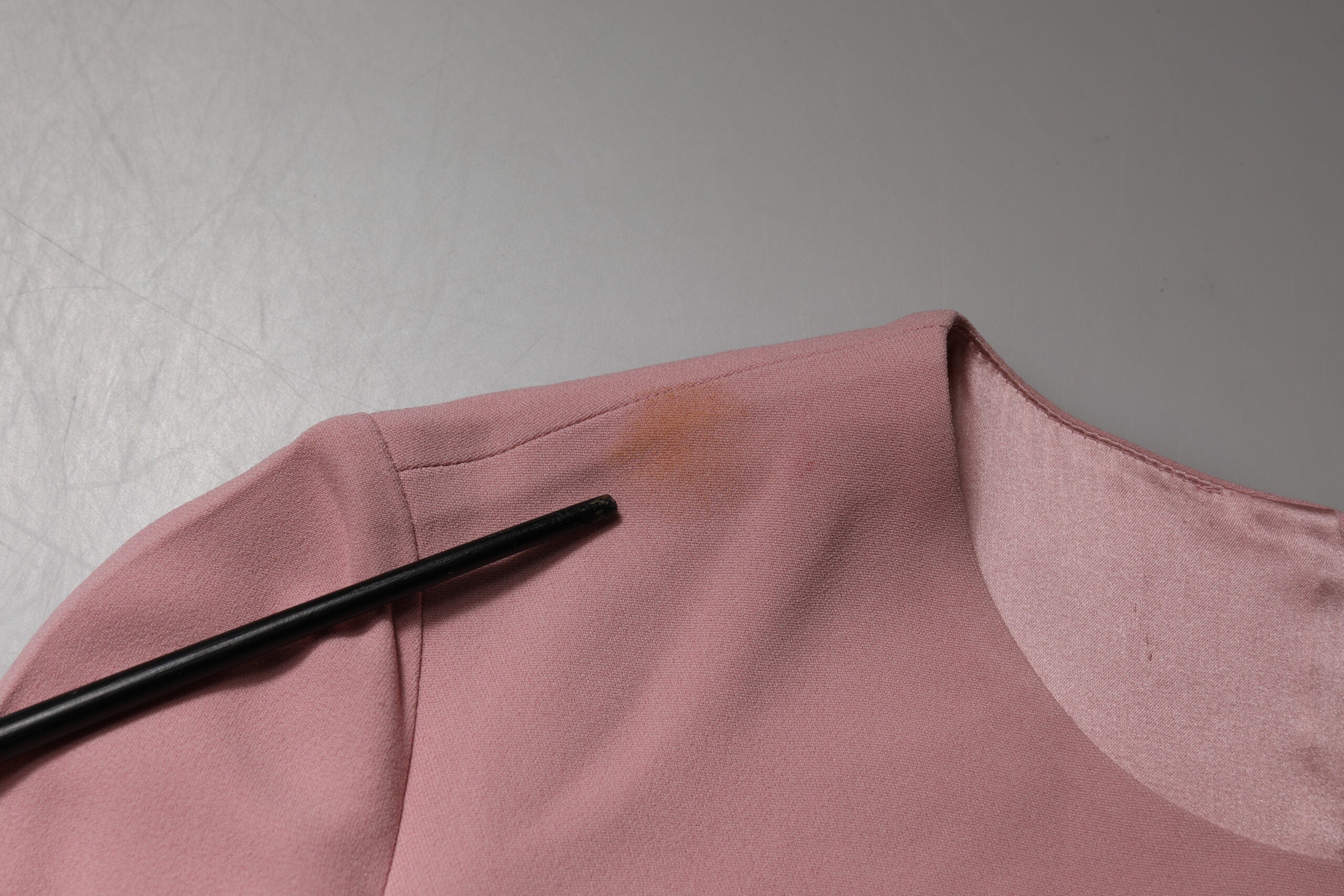 Pink A-line Flare Viscose 3/4 Sleeves Dress