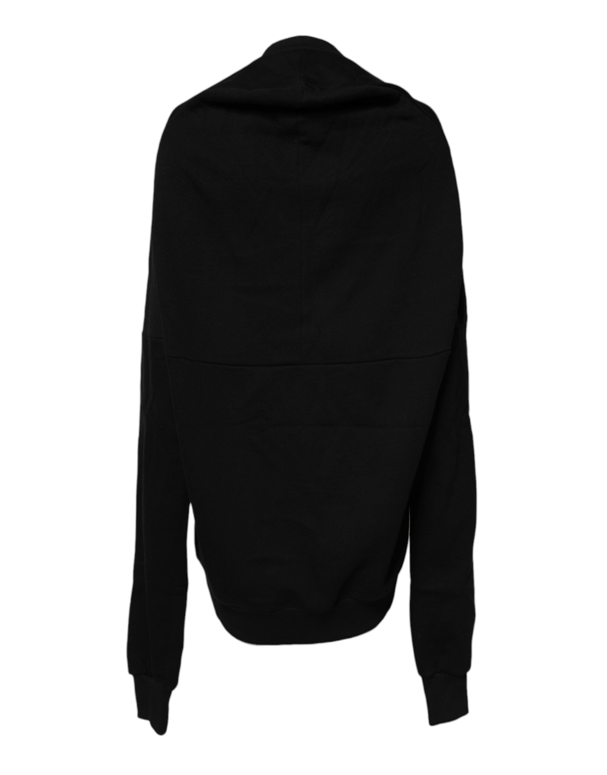 Black Cotton Crew Neck Sweatshirt Sweater