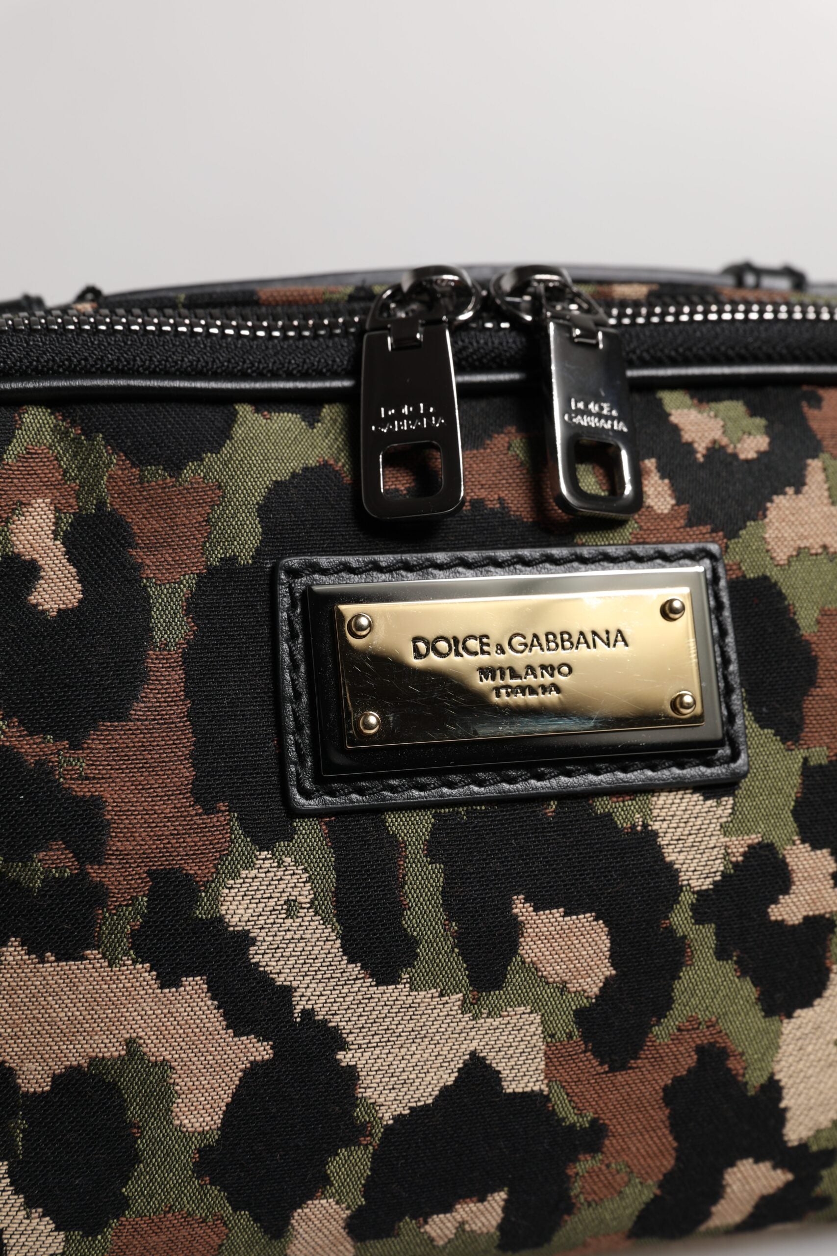 Multicolor Leopard DG Logo Belt Waist Fanny Pack Bag
