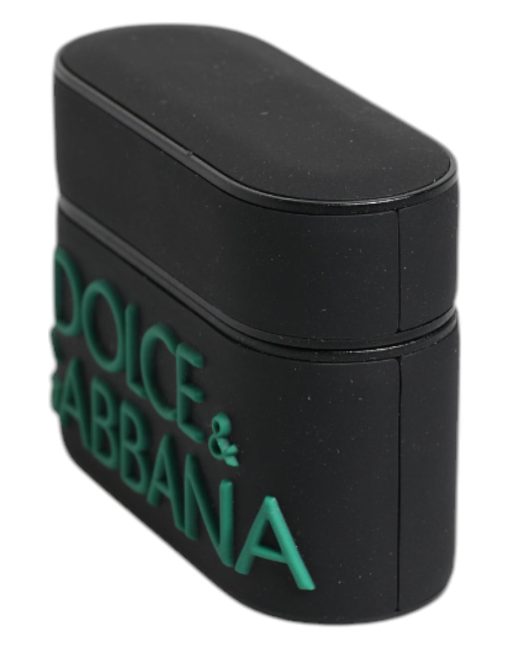 Black Orange Silicone Embossed Logo Airpods Case