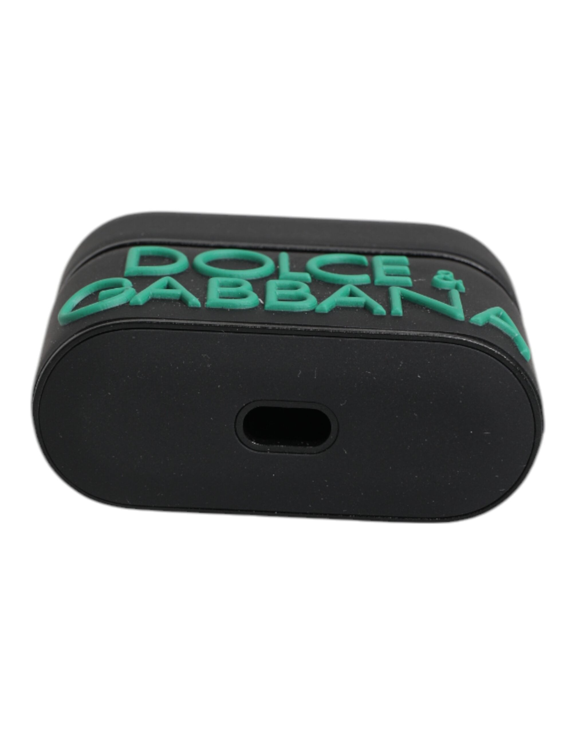 Black Orange Silicone Embossed Logo Airpods Case