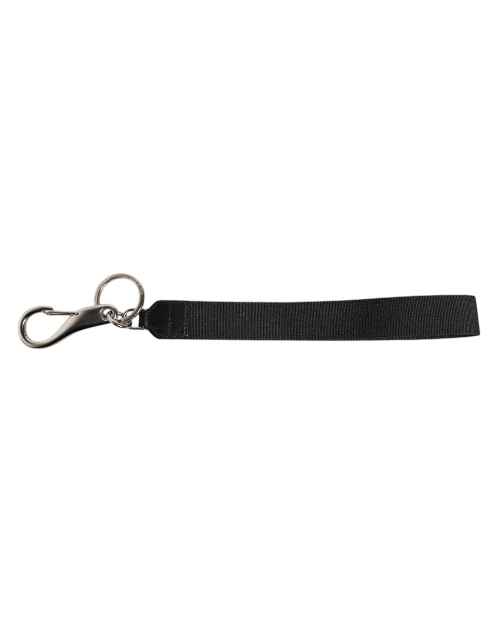 Black Nylon Logo DG Crown Men's Holder Keychain Keyring