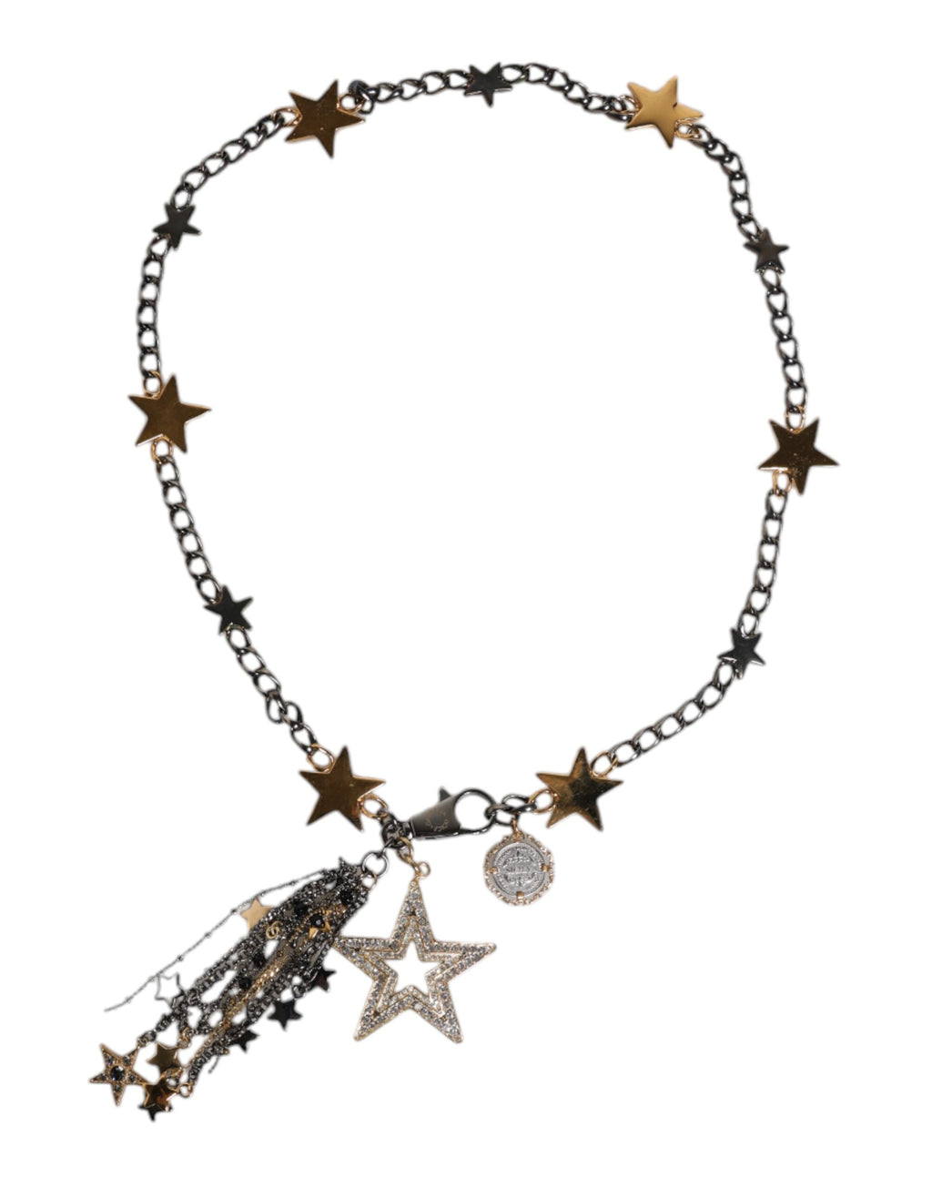 Silver Gold Brass Embellished Waist Chain Belt