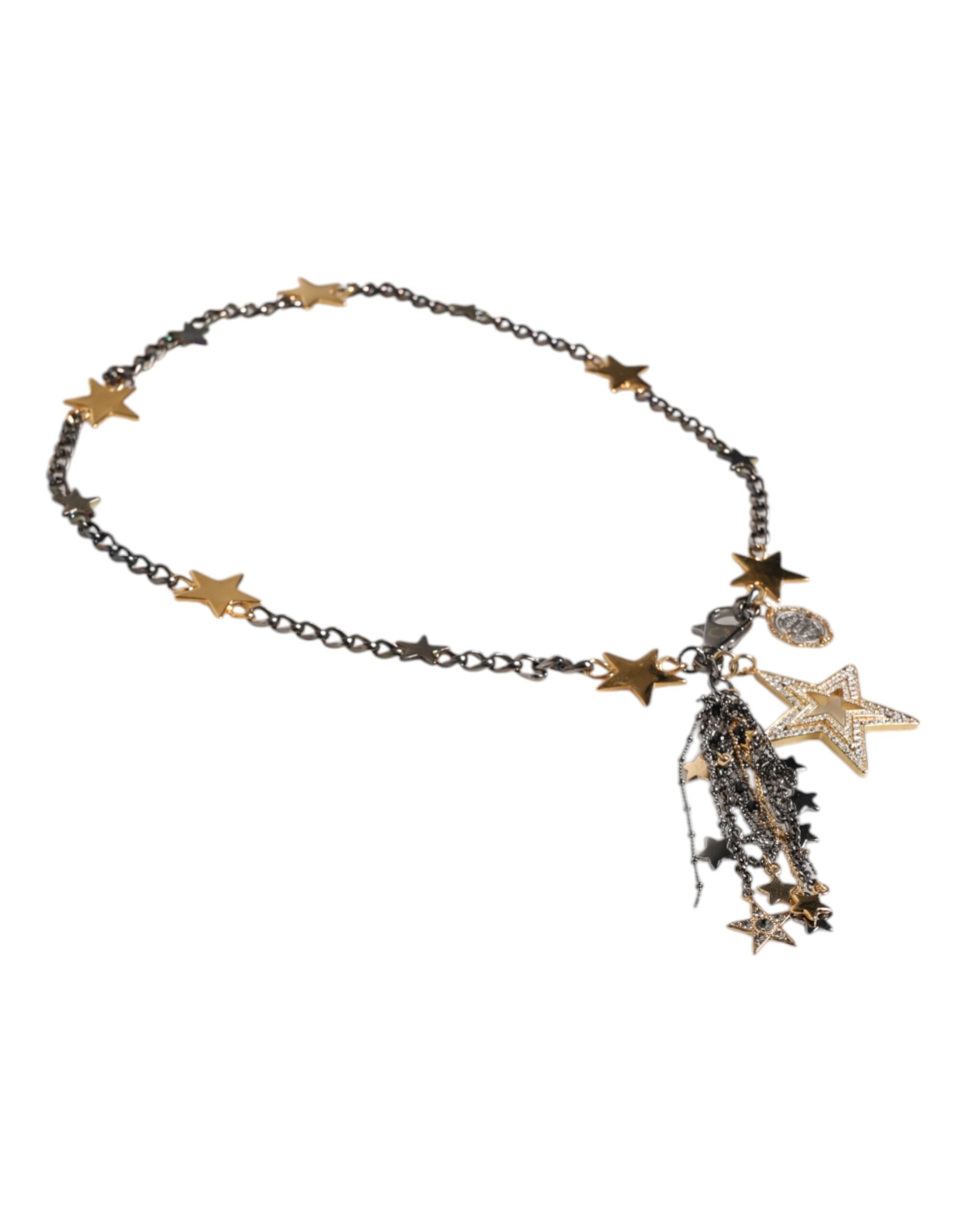 Silver Gold Brass Embellished Waist Chain Belt