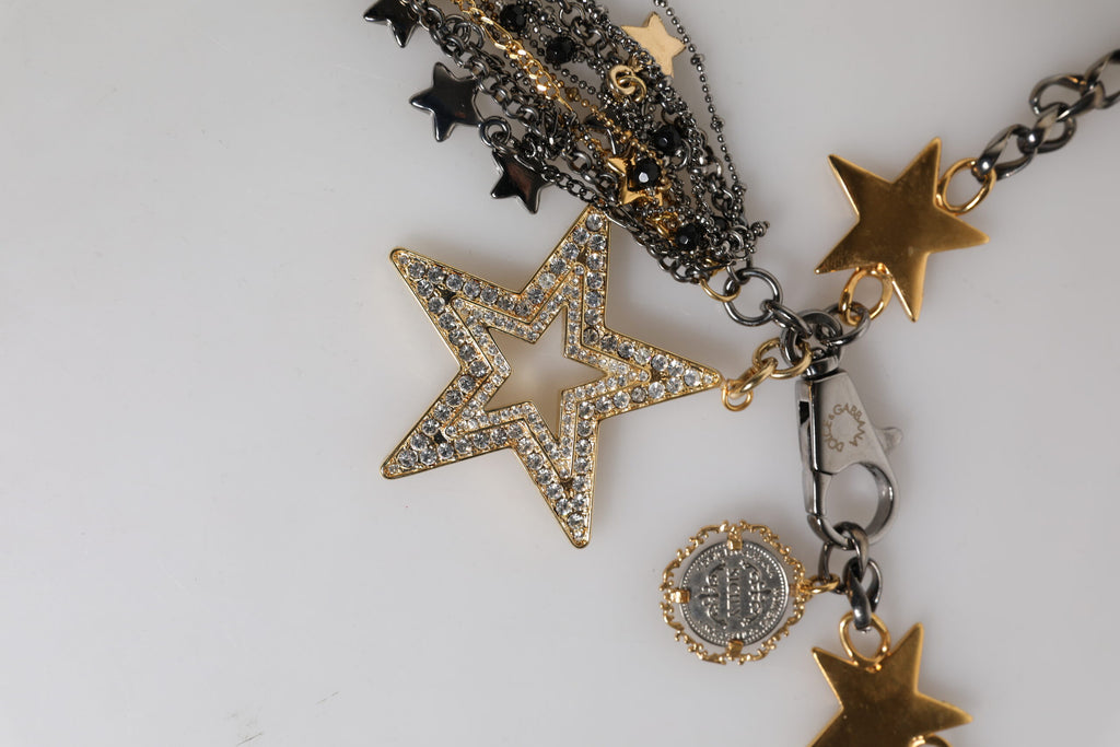 Silver Gold Brass Embellished Waist Chain Belt