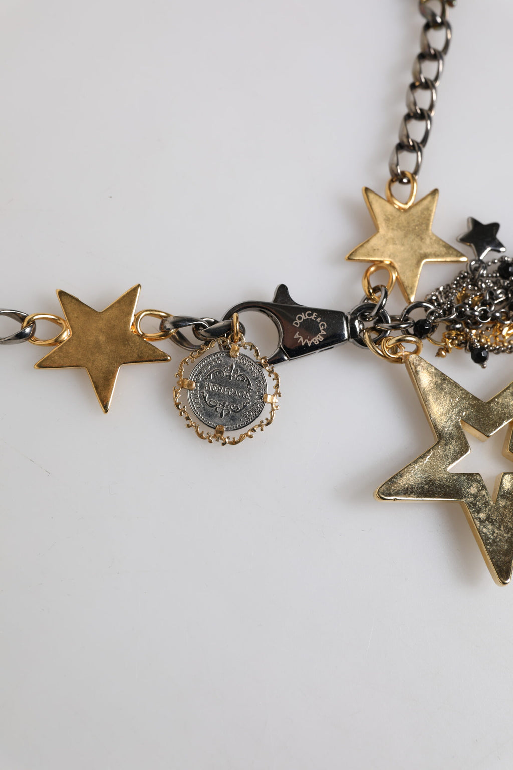 Silver Gold Brass Embellished Waist Chain Belt