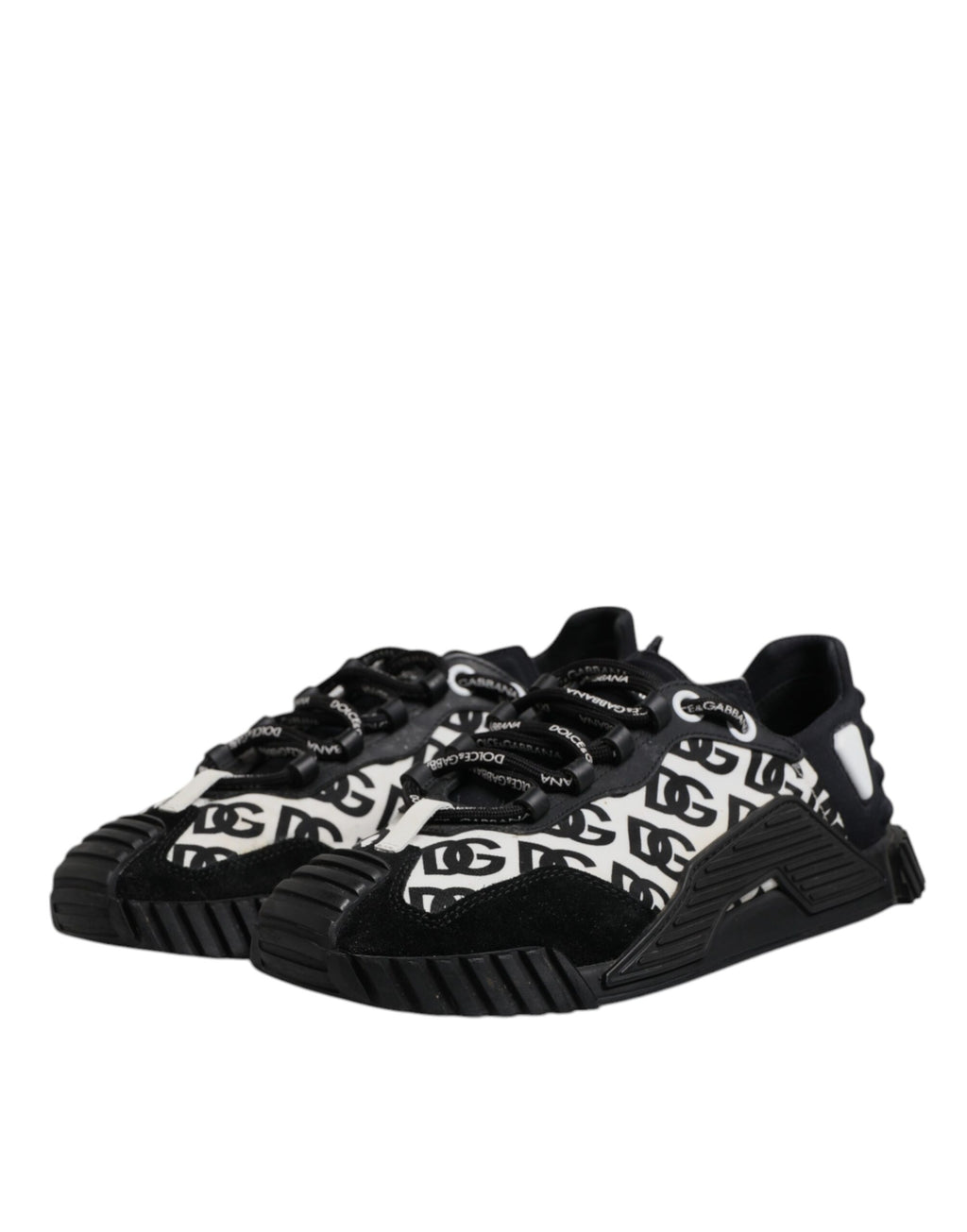 Black Logo Lace Up Low Top NS1 Sneakers Shoes