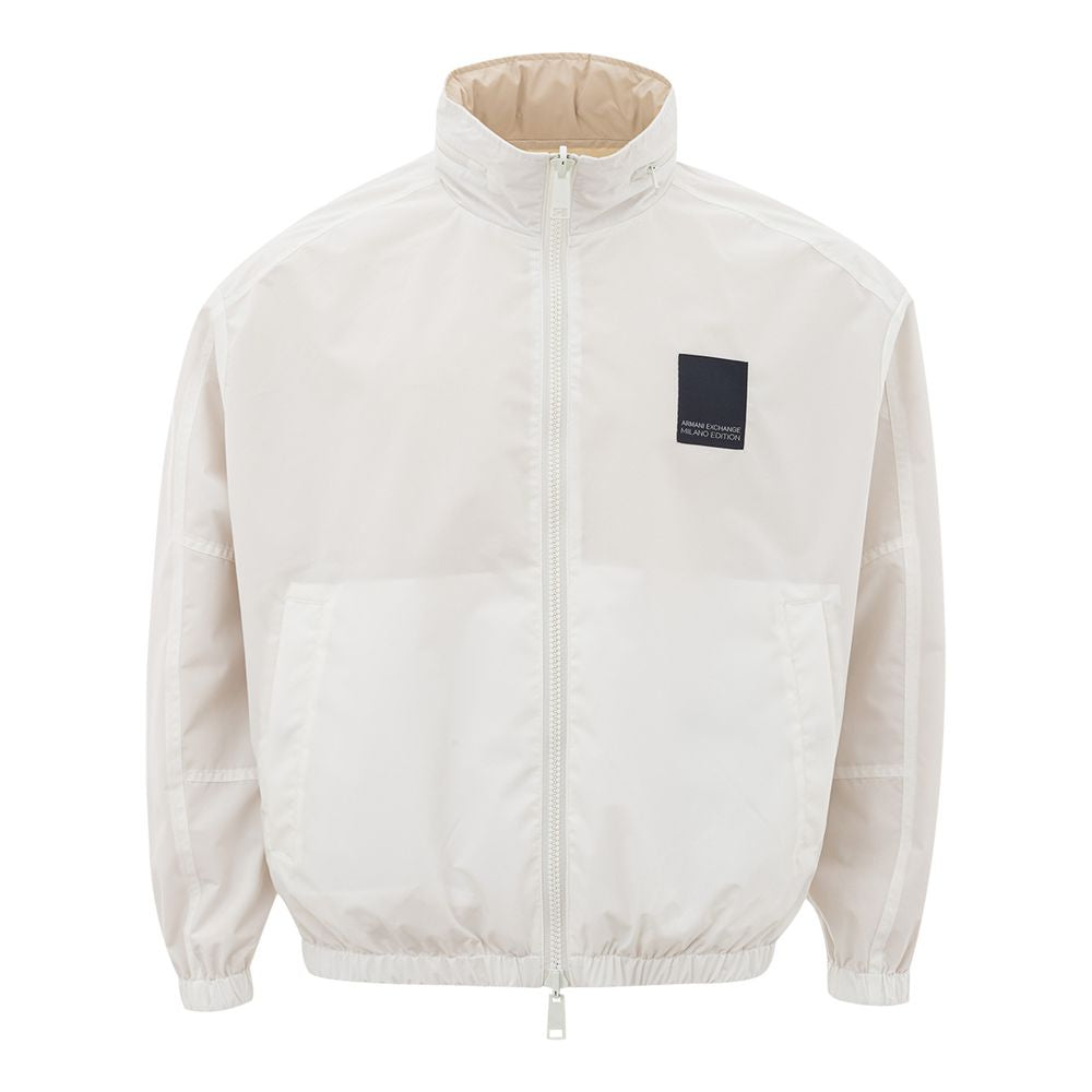 Armani Exchange Beige Polyamide Bomber