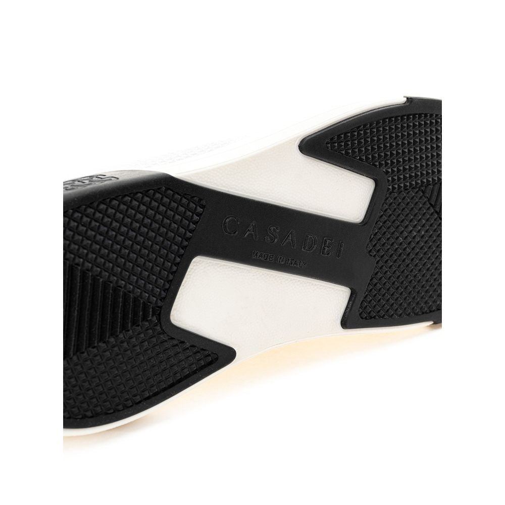 Casadei White Leather Athletic Sneakers