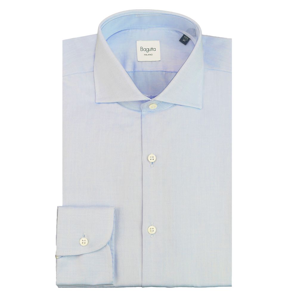 Bagutta Azzurro Cotton Men's Shirt