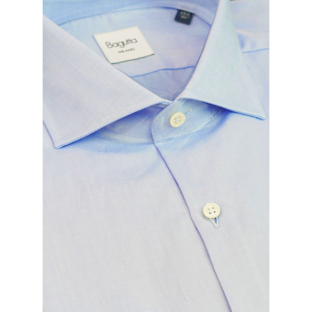 Bagutta Azzurro Cotton Men's Shirt
