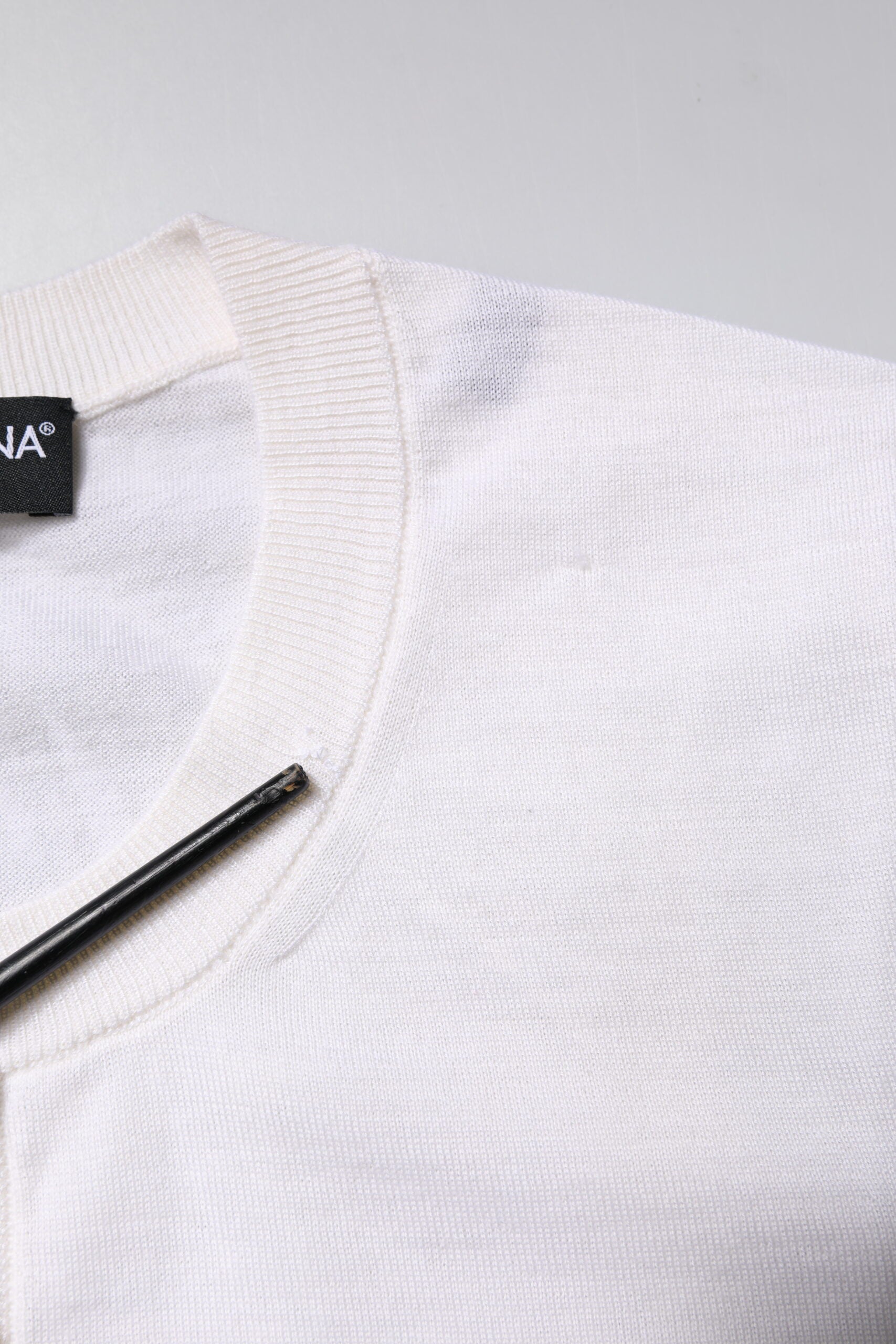 Cream Cashmere Knit Cropped Cardigan Sweater