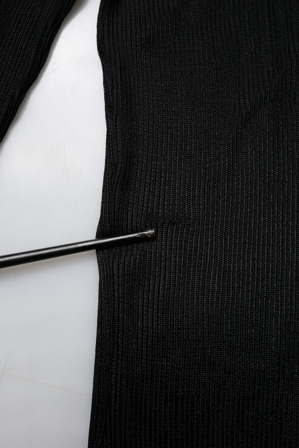 Black Knit Long Sleeves Turtleneck Slim Top