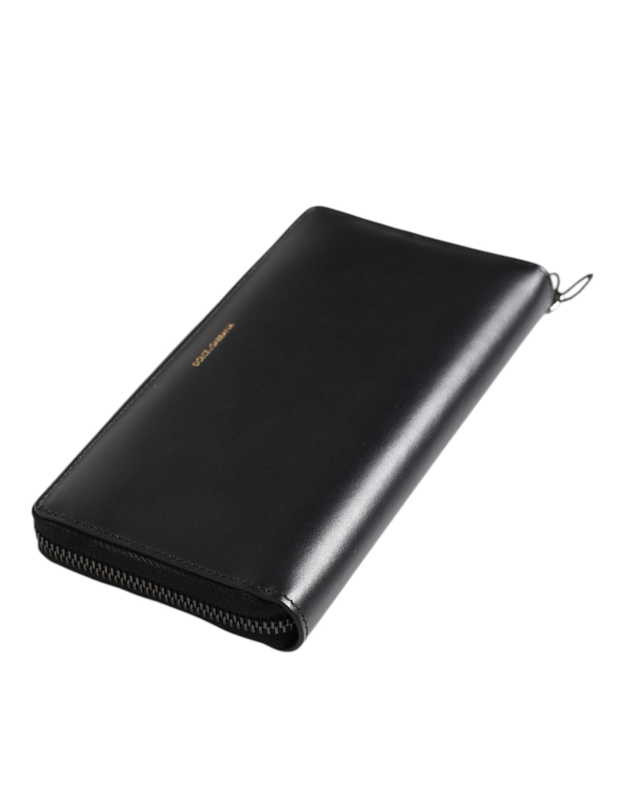 Black Blue Exotic Leather Embossed Continental Wallet