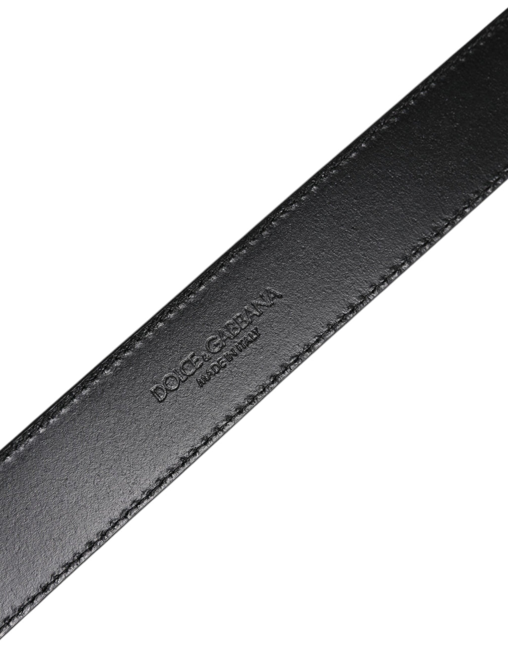 Silver Leather Classic Metal Logo Buckle Belt