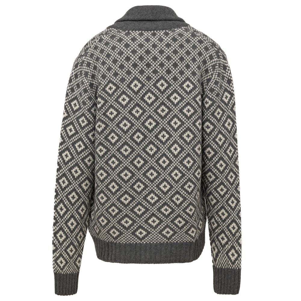 Bicolor Cashmere Cardigan