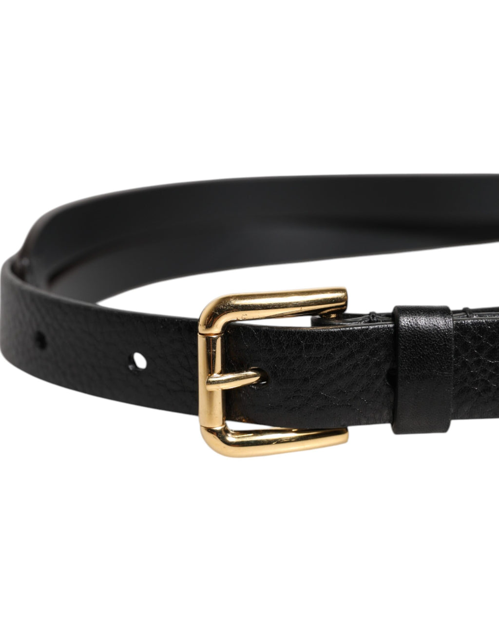 Black Leopard Classic Gold Metal Buckle Belt