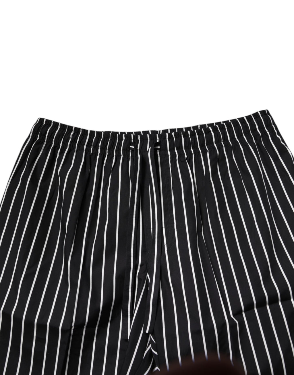 Black White Stripes Cotton Men Pajama Set Sleepwear