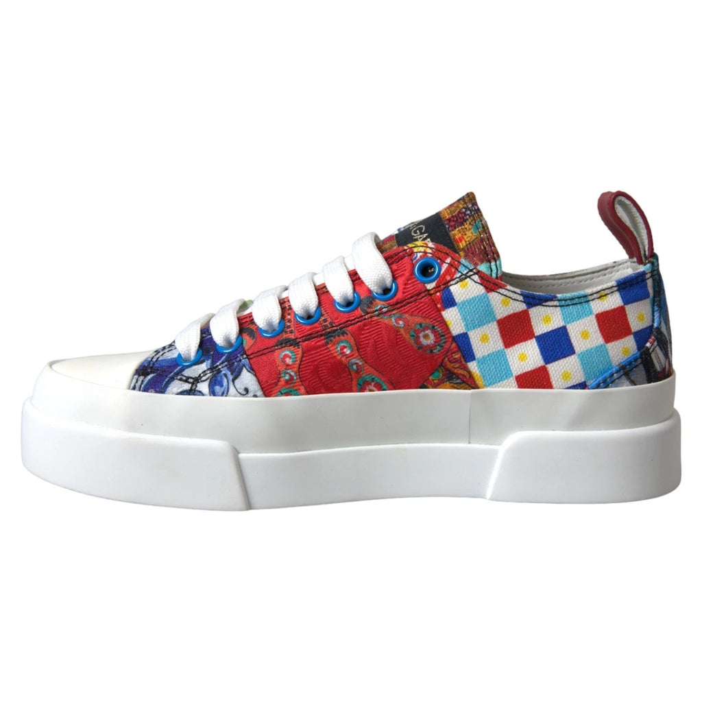 Multicolor Patchwork Low Top Sneakers Shoes