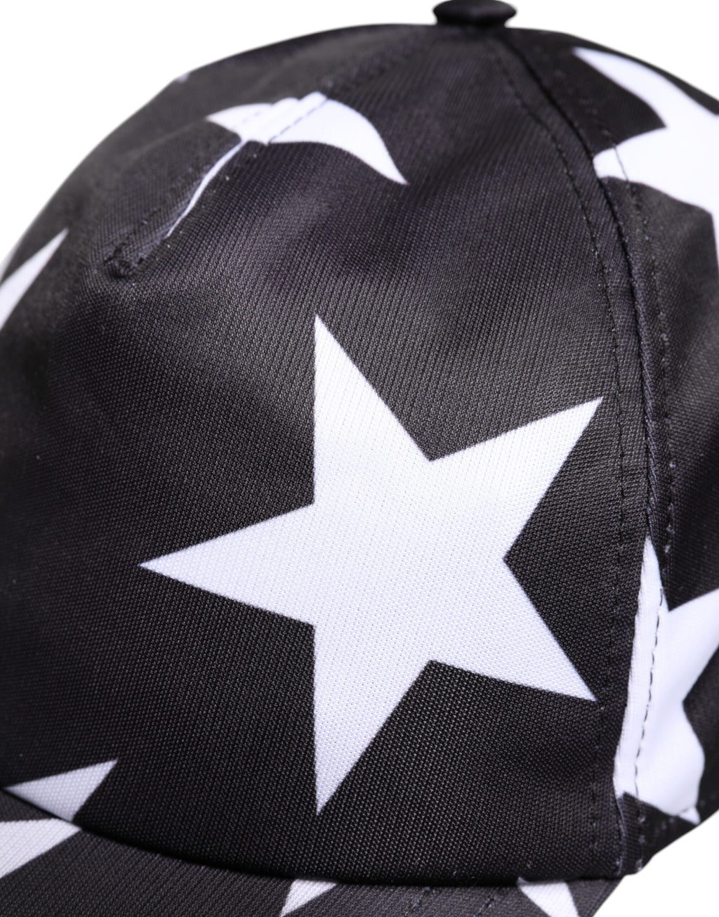 Black Star Print Polyester Baseball Cap