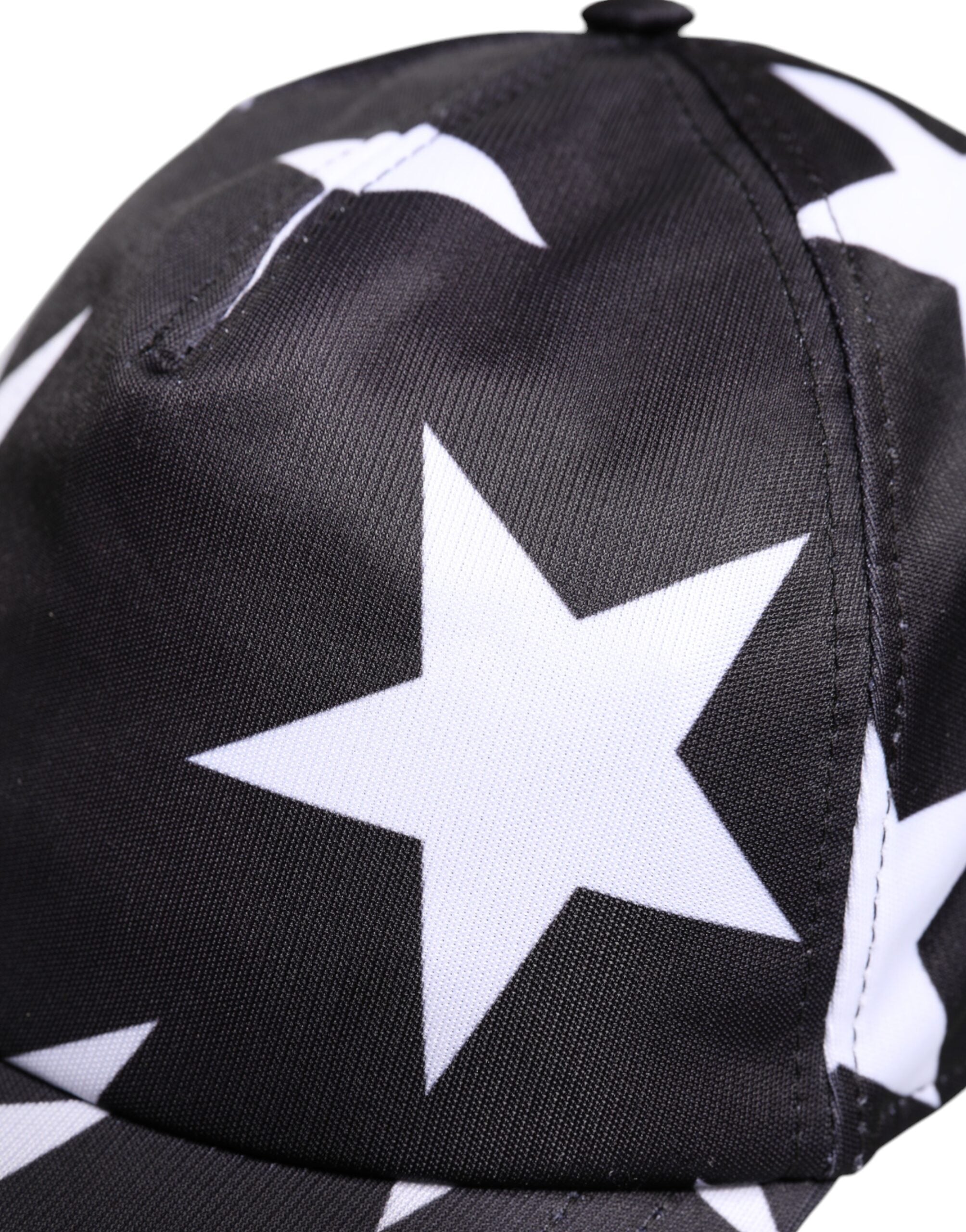 Black Star Print Polyester Baseball Cap