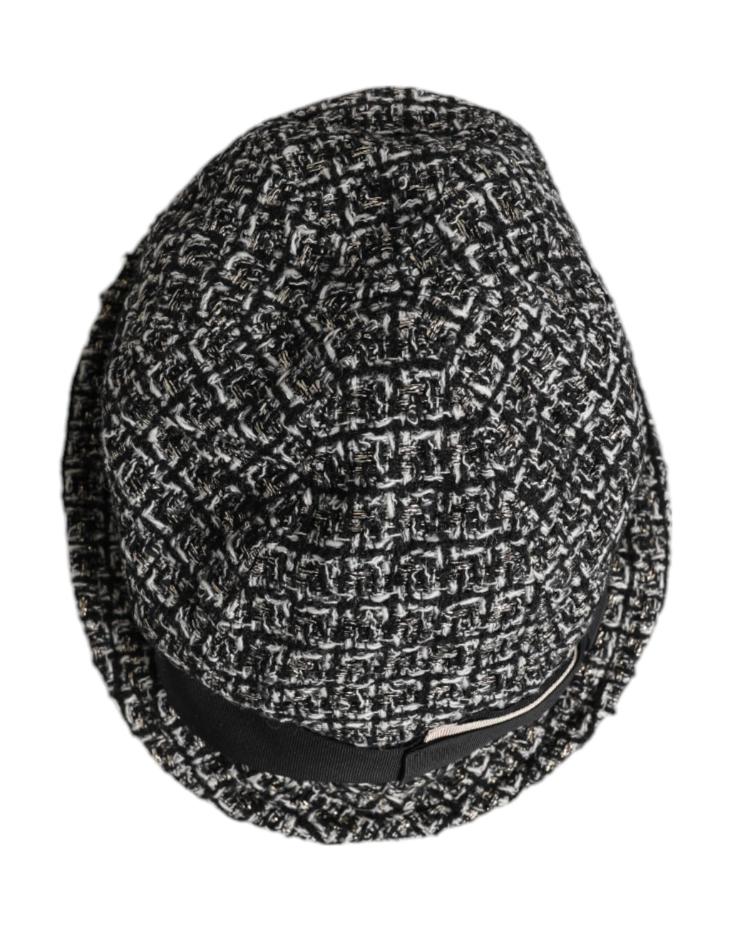 Black Cotton Blend Bucket Hat