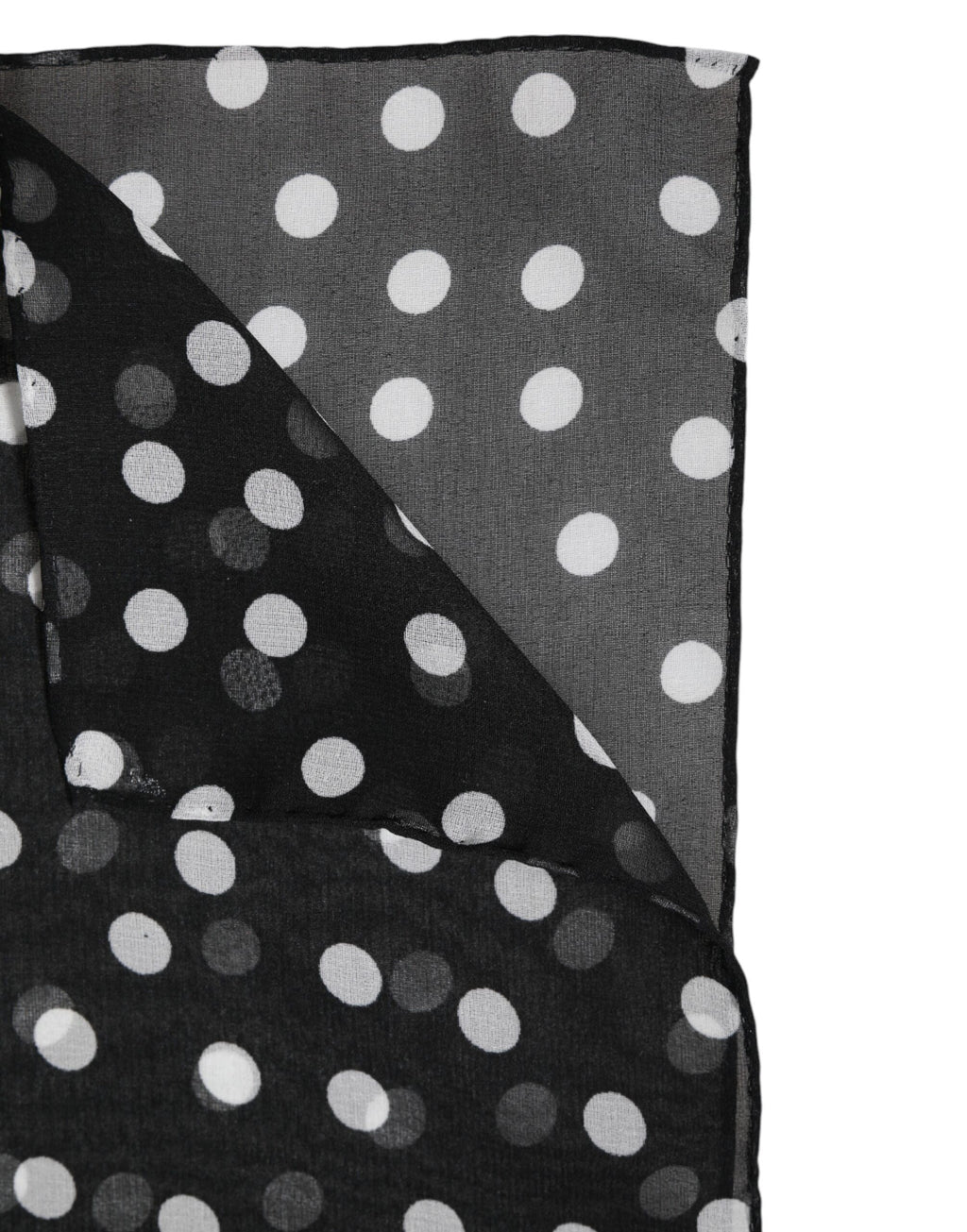 Black Polka Dots Polyester Wrap Shawl Scarf