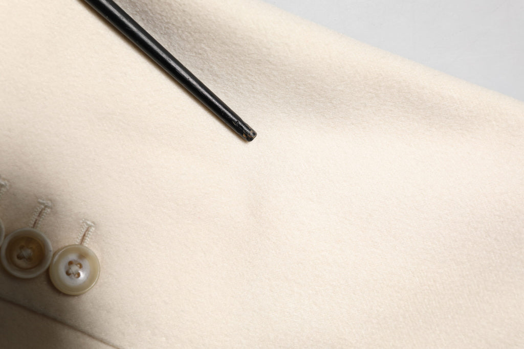 Beige Cashmere Double Breasted Coat Blazer