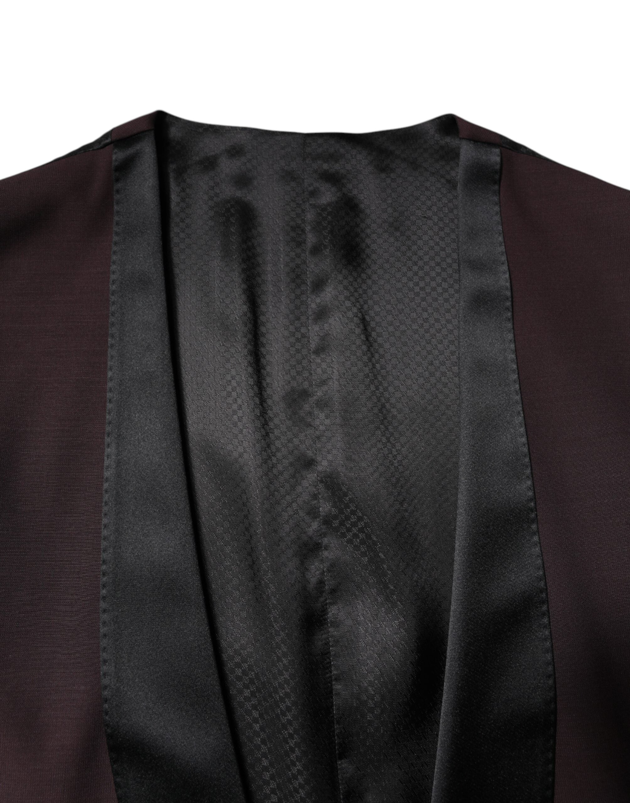 Maroon Wool Waistcoat Dress Formal Vest