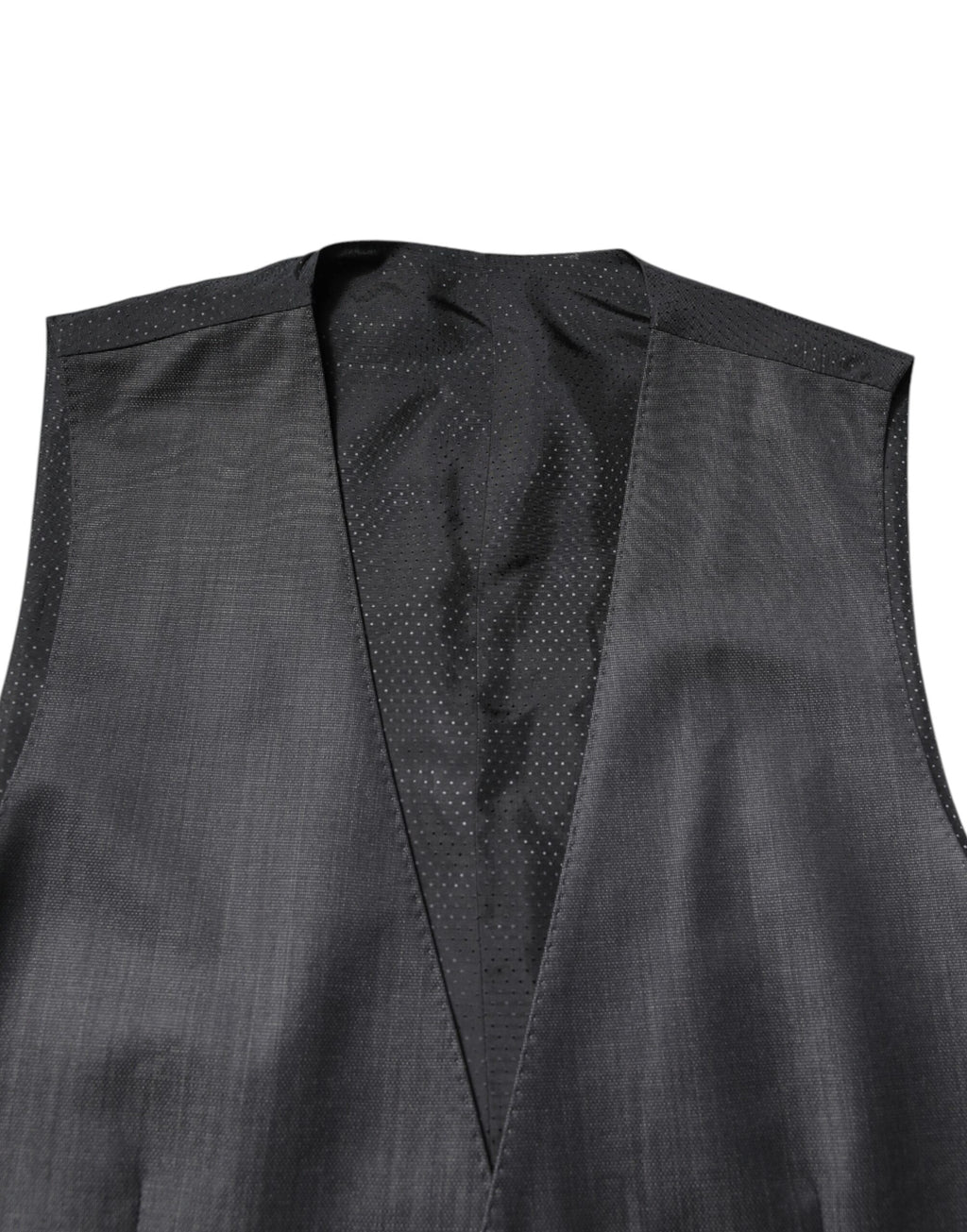 Black Wool Waistcoat Dress Formal Vest