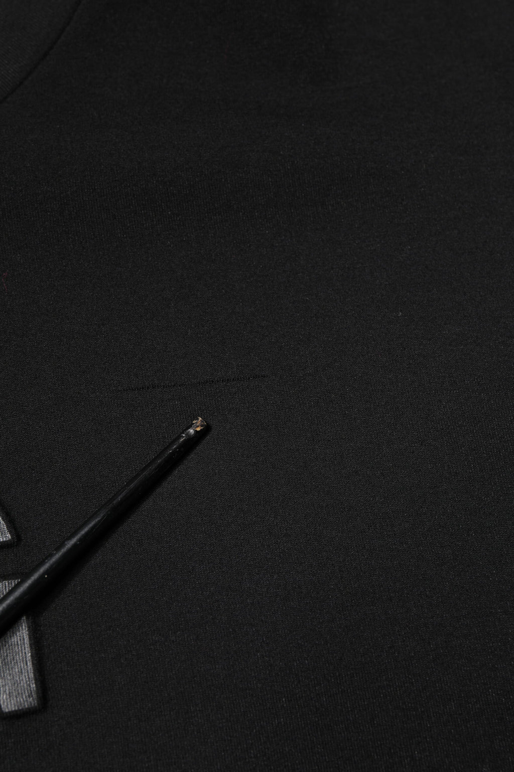 Black Cotton DG Crew Neck Pullover Sweater