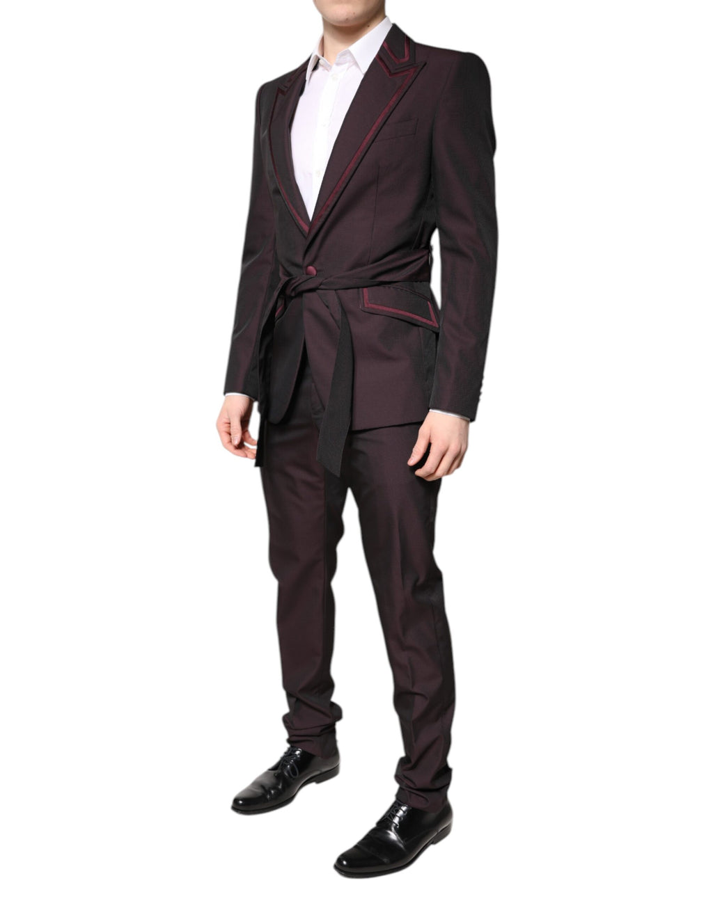 Maroon Single Breasted Formal 2 Piece Suit