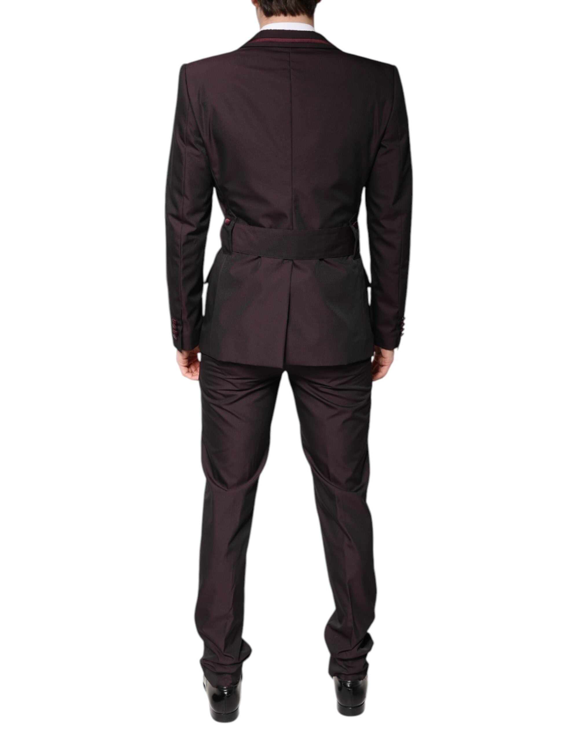 Maroon Single Breasted Formal 2 Piece Suit
