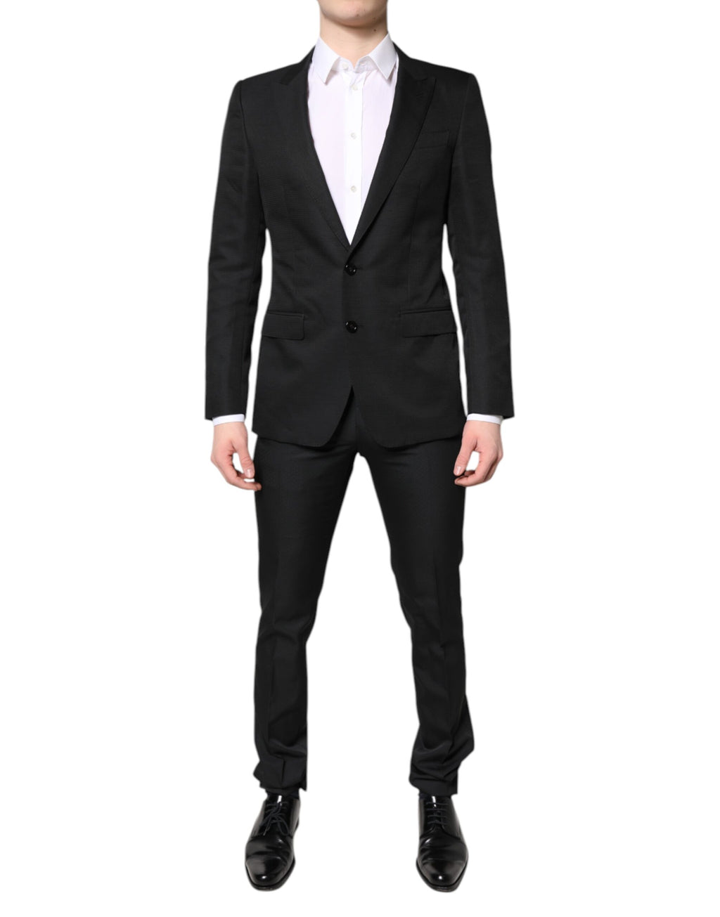 Black Single Breasted Formal 2 Piece Suit