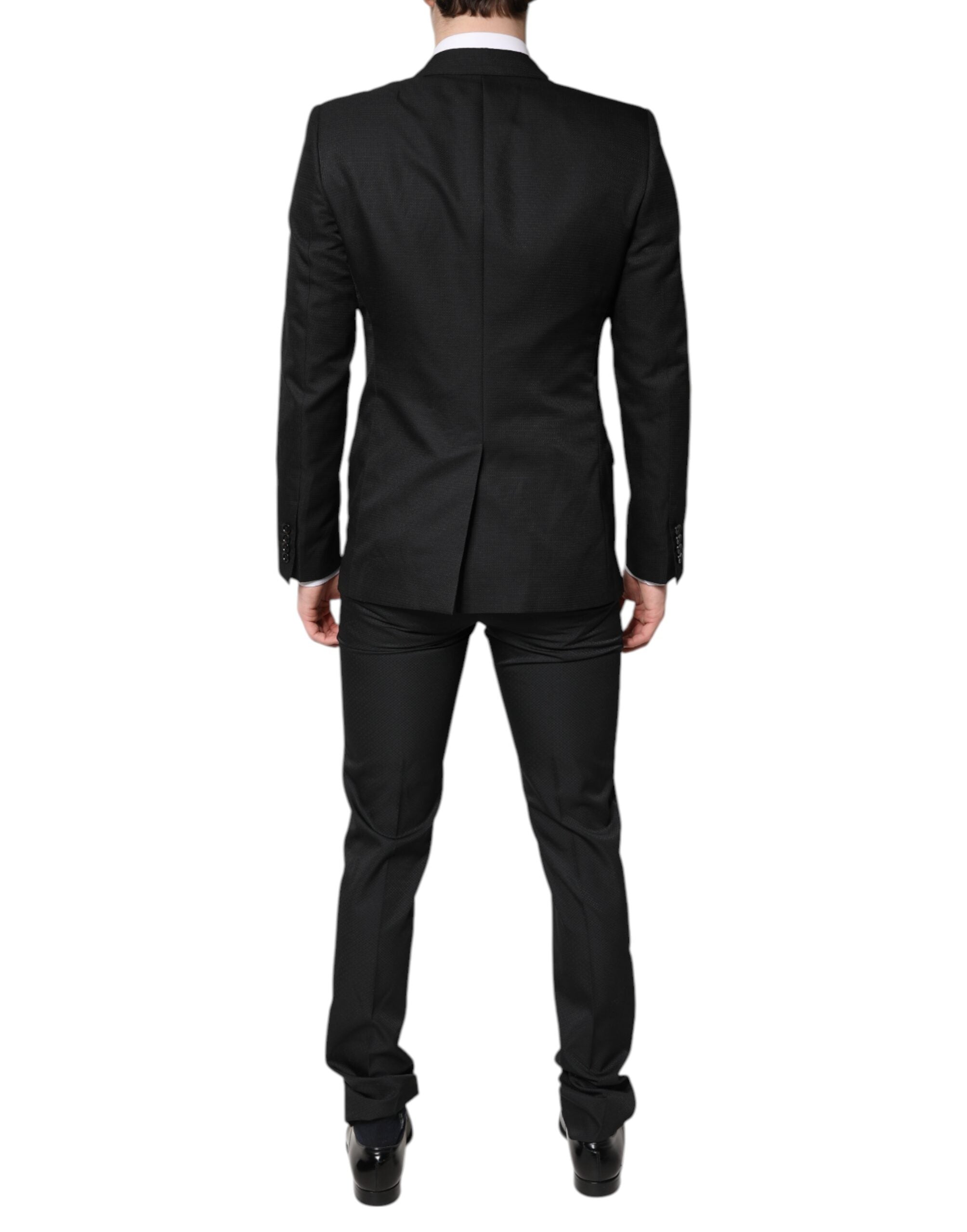 Black Single Breasted Formal 2 Piece Suit