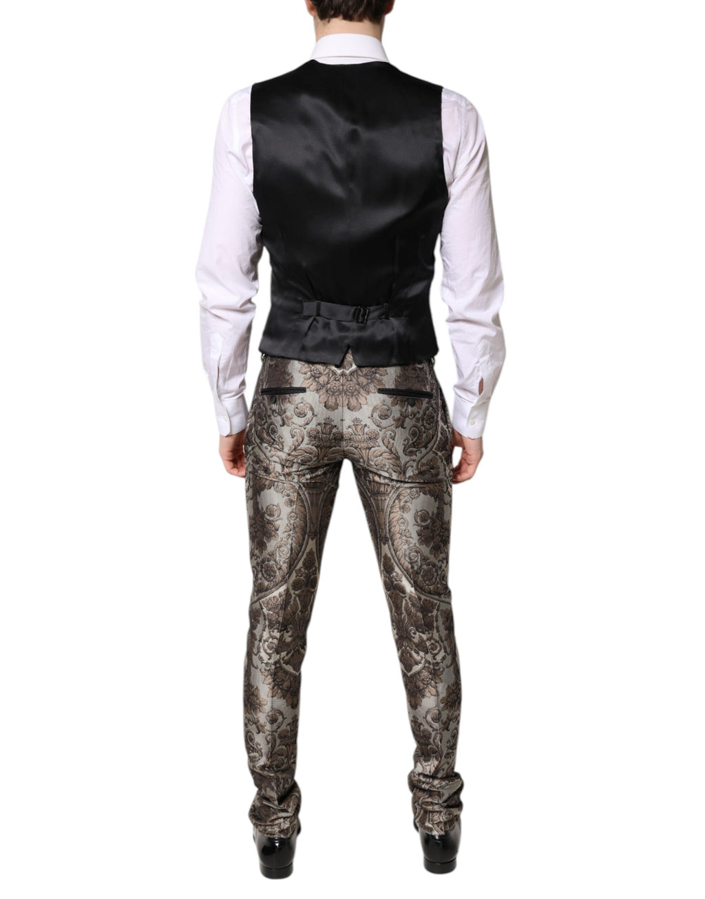 Multicolor Jacquard Single Breasted 3 Piece Suit