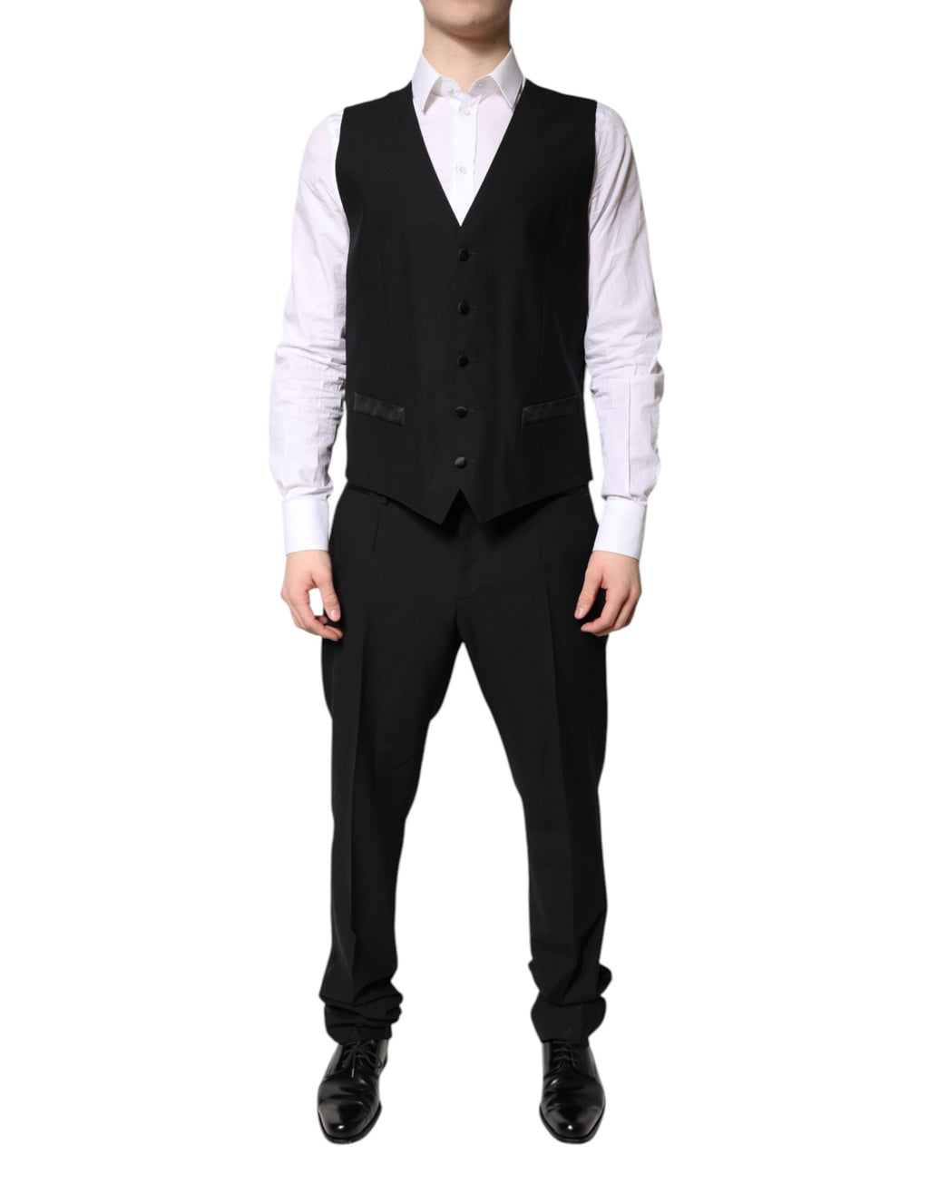 Black Single Breasted Formal 3 Piece Suit