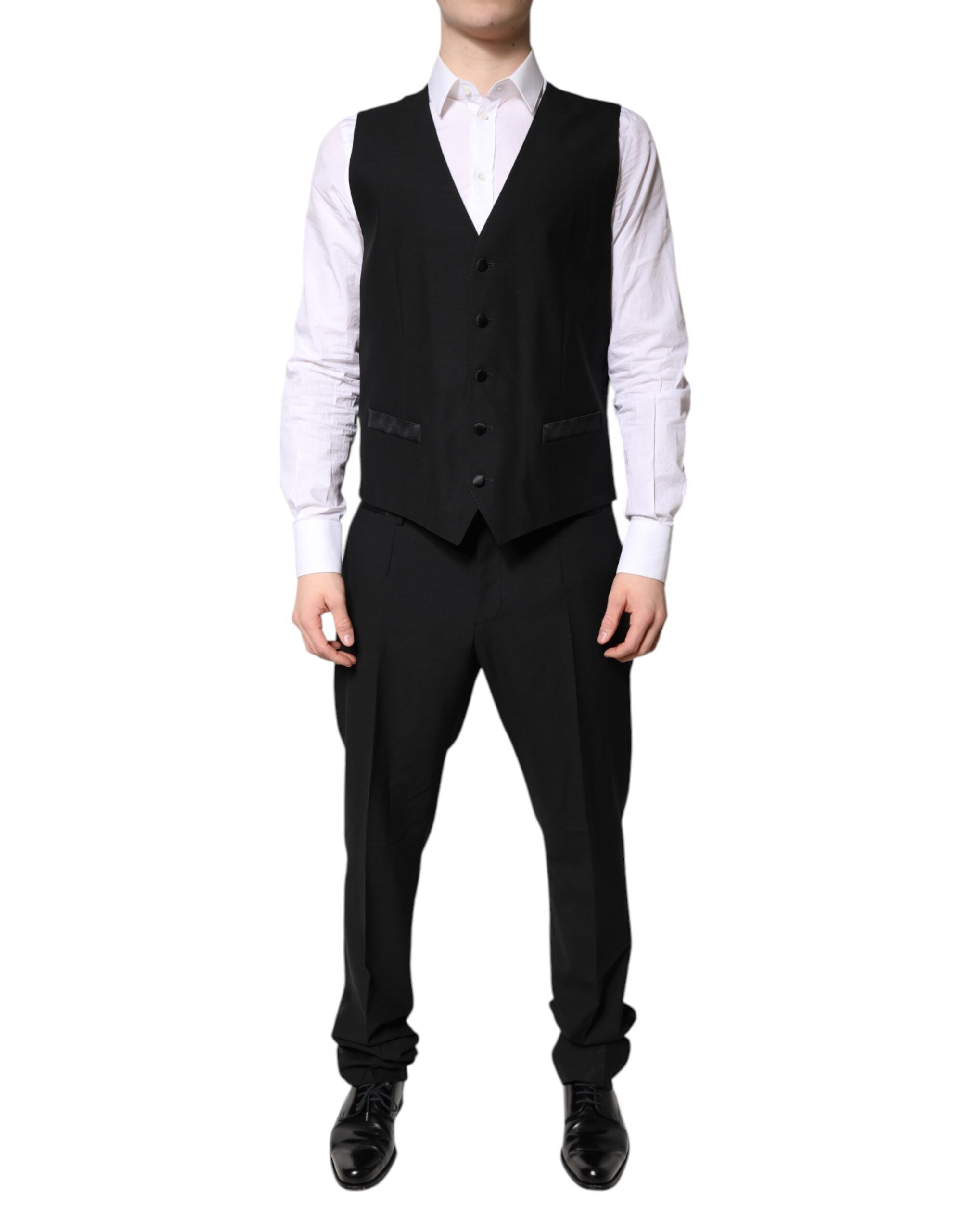 Black Single Breasted Formal 3 Piece Suit