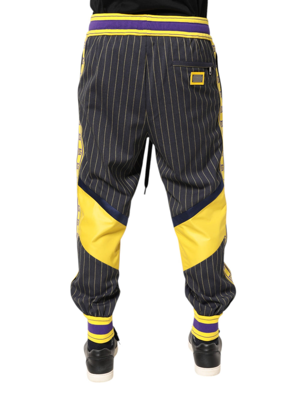 Multicolor Cotton Men Jogger Pants