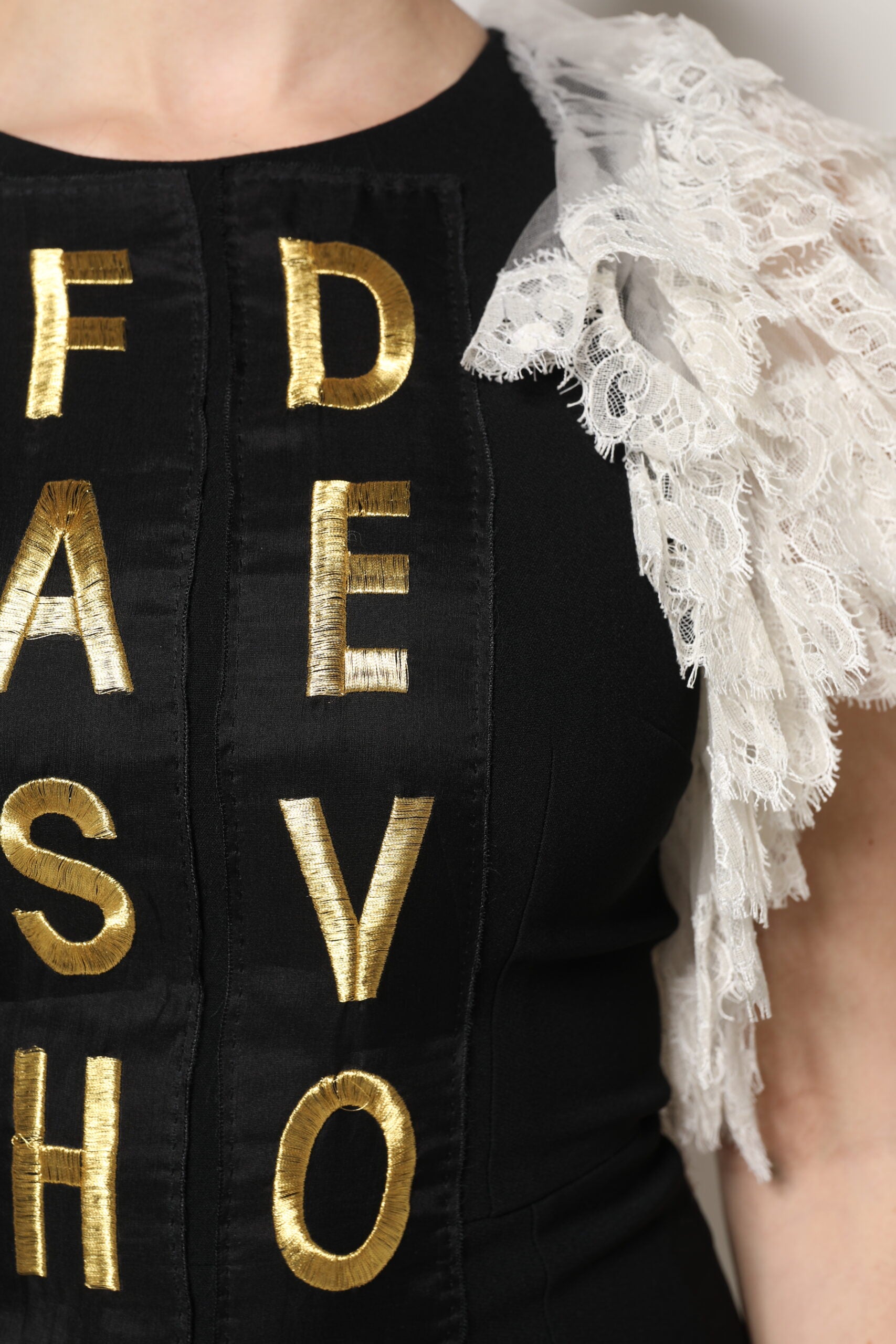 Black Fashion Devotion Embellish Mini Dress