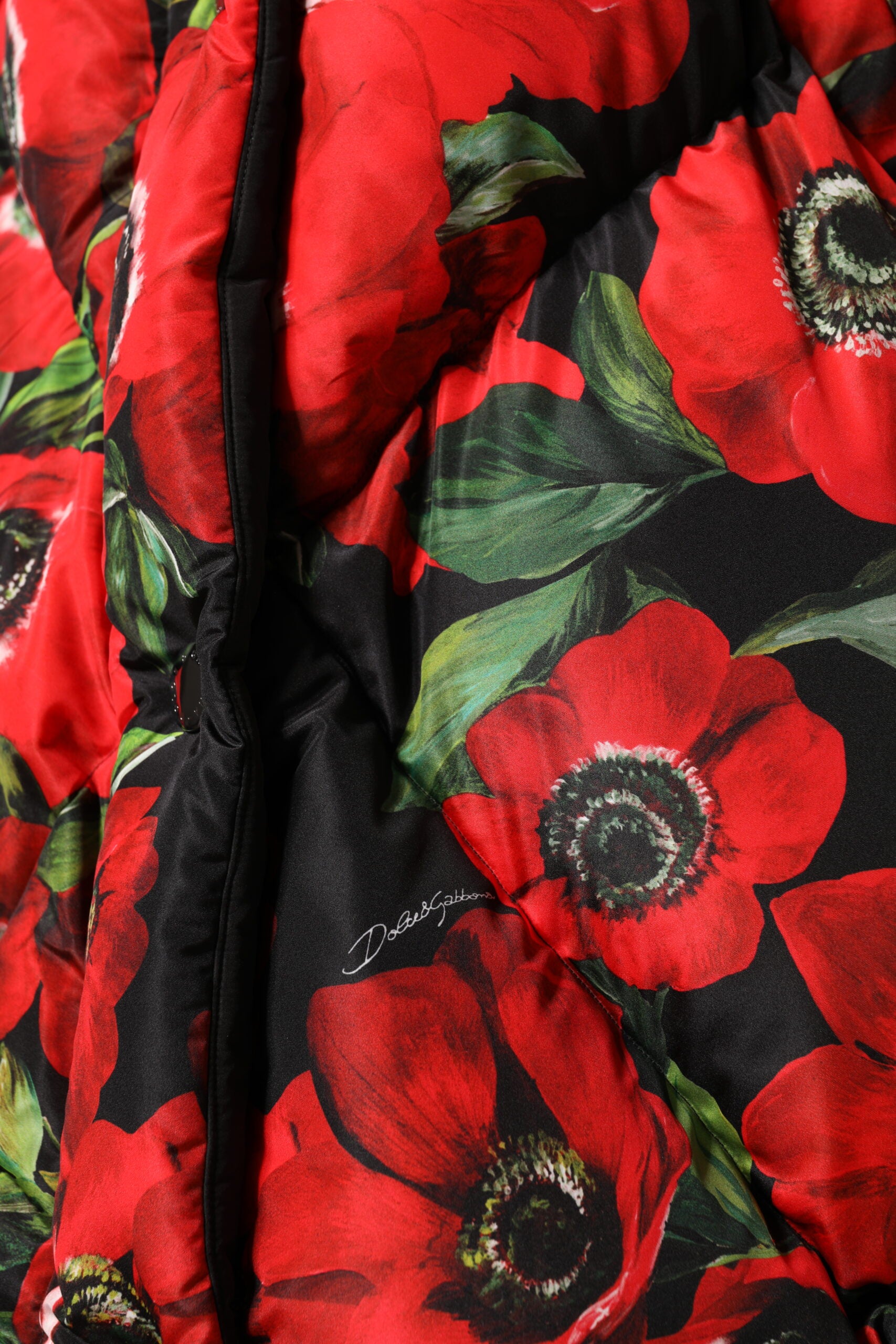 Multicolor Floral Full Zip Padded Jacket